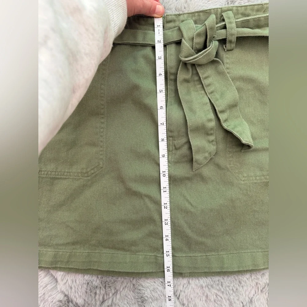 Olive Green Mini Skirt - Picture 5 of 5